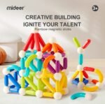 Rainbow Magnetic Sticks - 60pcs - Image 3